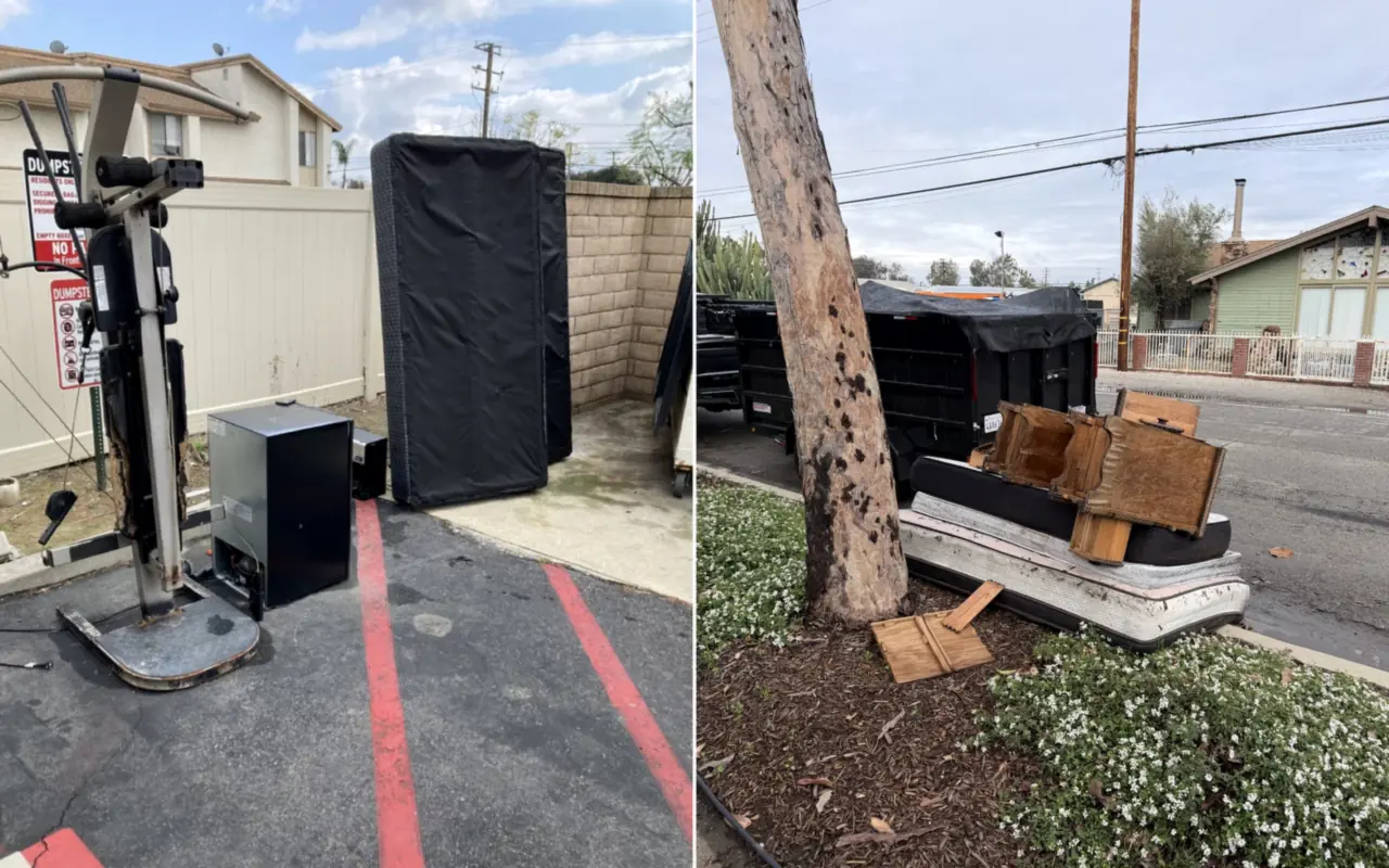 Bulk item pickup: exercise equipment and furniture
